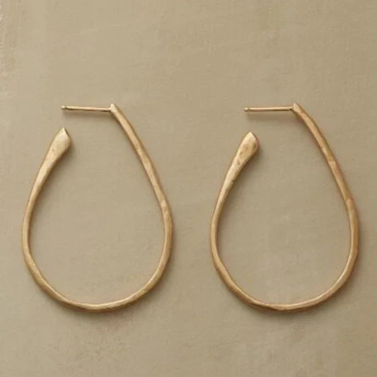 Vintage Gold Hoop Ohrringe