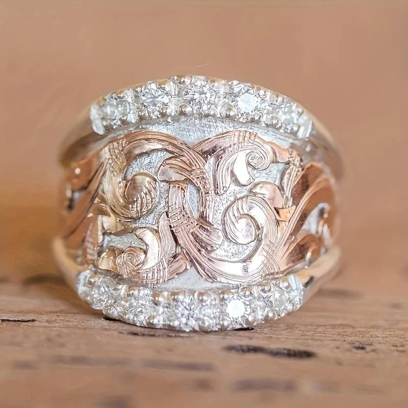 Vintage Silber & Rose Ring