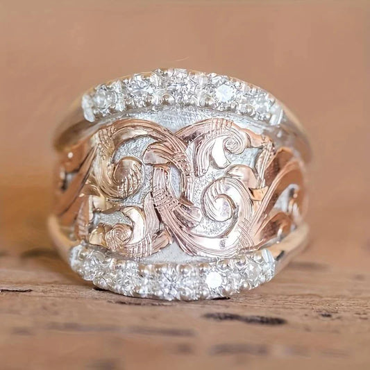 Vintage Silber & Rose Ring